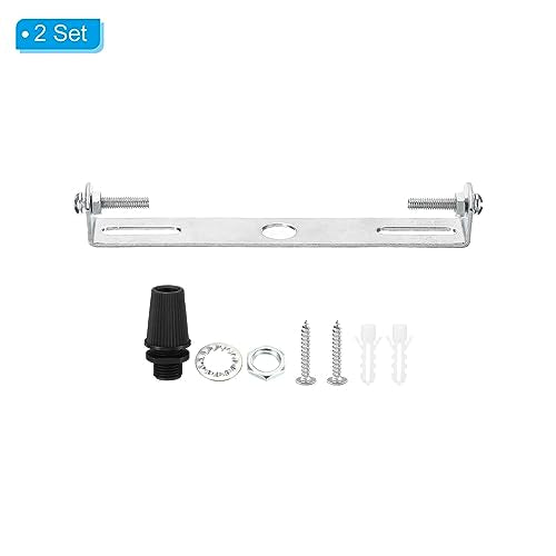 Plafondlamp Set 115 mm 2 Sets Bevestiging Bracket Plate Stalen Cross Bar voor Home Office Vering Wandlamp met schroefwasmachine 3