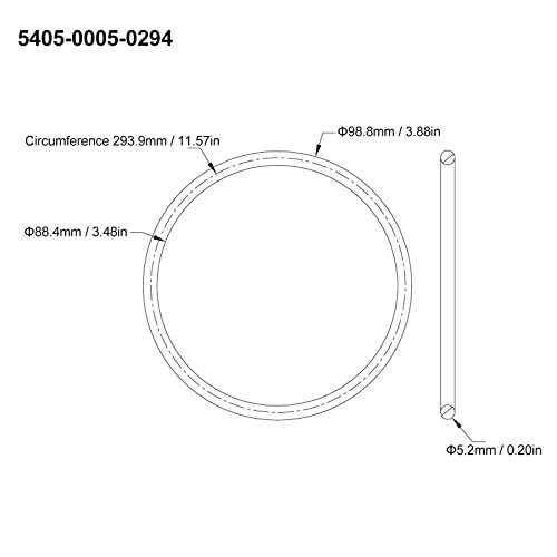 10 st. 5mm diameter ronde motorfiets Belt Rubber Transmission Belts for Protecting Machines(5405-0005-0414)