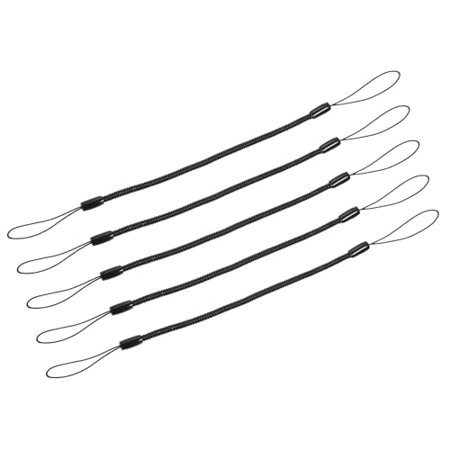 5 st Elastische ketting Lanyard, 3.7mm dia x 270mm Intrekbare Spring Spool Belt Anti-loss Pen Strap, Elastische Plastic Stylus Tether Strings Cord voor het tekenen van Pen op Tablet