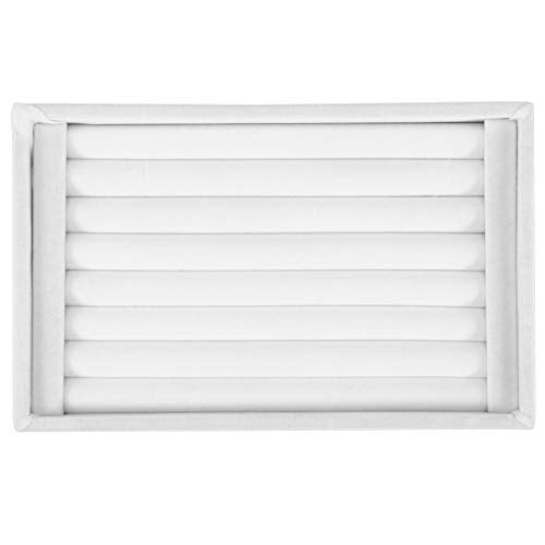 Ariage, Porte Bague, Witte Ring Display, Expositor Anillos, Velvet Ring Display Tray,Ring Display houder Ring Display Tray Slot Mode sieraden Organisator houder Case Box Showcase Wit