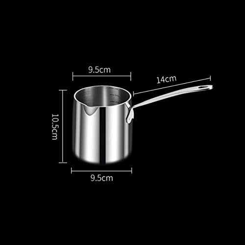 Milk Pan,900ml,Koken Pan,Melt Pan, Stainless Steel,Inductie,Chocolaat,Oil,Butter,Crucible,Multi-Purpose Crucible,Sauce Pan,Melting Bowl,Saucepan,Saucepan,Melting Bowl voor gasfornuis 3