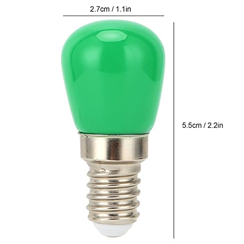 Lamp, E14 LED Bulb, 3W Light Bulb, 350lm Bulbs met 4 kleuren om uit te kiezen, voor plafond licht Wandlamp koelkast, Led huishoudlampen (GREEN)
