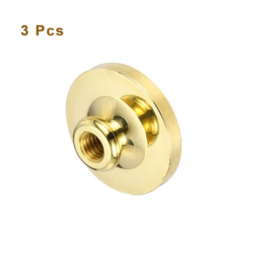 35mm Blanco Waszegel Stempel, 3 Pack Ronde Afdichting Was Stempel Vintage Retro Brass Hoofd voor Envelop Uitnodigingskaarten 3