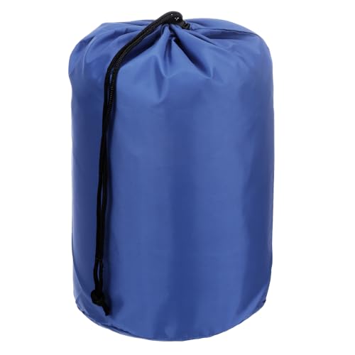 Stuff Sack, 5 x 10 Inch Waterdichte Outdoor Opbergzak Draagbaar koord Stof Valve Bag Lichtgewicht slaapzak voor Camping Wandelen Reizen, Navy Blue