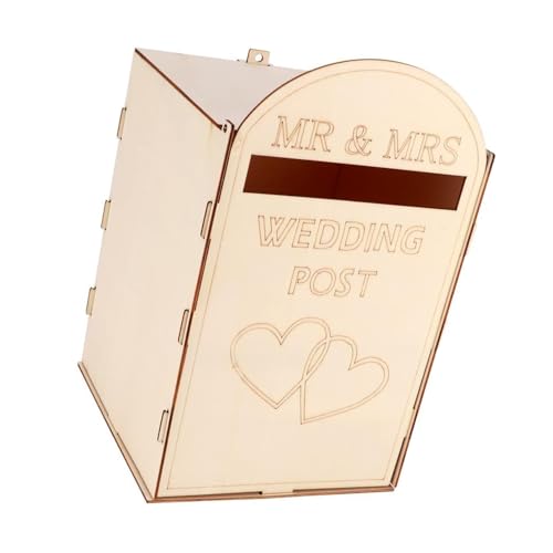 Sea Wedding Post Box Houten Cadeaubon Postvak Rustieke bruiloft Cadeaubon Holder Box voor bruiloft feest decoratie 3