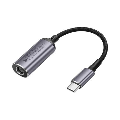 PD 140W DC7450 naar USB C Kabel DC 7.4mm x 5mm Vrouw (7,4 x 0,6mm) Invoer naar type C Man Power Kabel met PD Automatic Identification Chip, voor telefoons, tabletten, laptops