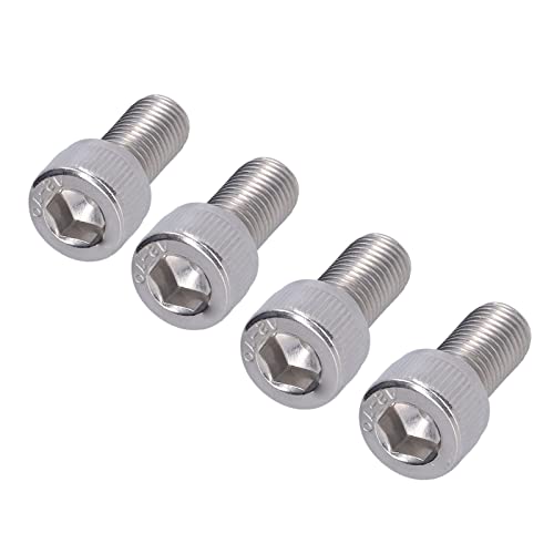 4 st M10 Hex Bolt Socket Cap Head Hex Socket Bolt A2 Roestvrij staal 1.25mm Fijne pitch Machine bevestigingsapparaat hardware(M10*20)