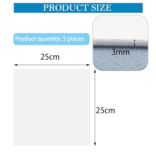 Canvas, 25 x 25cm Schilderen Canvas Pure Katoen, 5 stuks voorgestrekte Canvas, Lege Schilderen Canvas Geschikt voor Olieverf Pigmenten, Propyleen en Waterverf, enz.