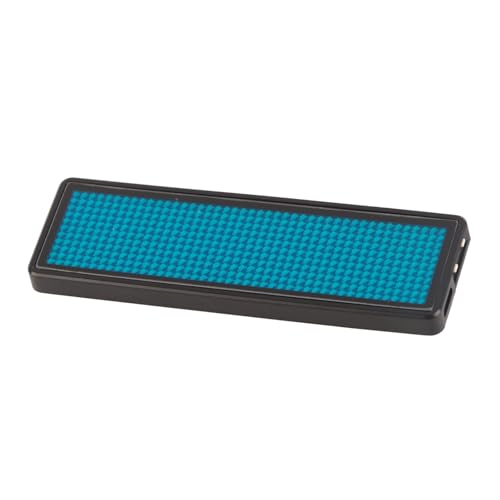 LED-naamborddisplay 750 Engelse Tekens, Alle Talen, 240mAh Lithiumbaterij Programmerbaar LED-loopbord voor Beurzen, Bedrijven, Stations, 93 X 30 X 6 Mm (BLUE) 4