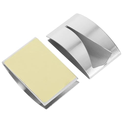 5 stuks metalen handdoekhanger, roestvrij stalen handdoekhaak, handdoekhouder voor badkamer en keuken, Geschikt voor keuken, badkamer, kantoor, boren geen behoefte 4