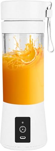 USB - oplaadbare batterij kleine elektrische Mini Mixer voor, Mixer Cup, Opladen en Portable Met 6 Blades, 2000MAh, voor Smoothies en Shakes (Roze)