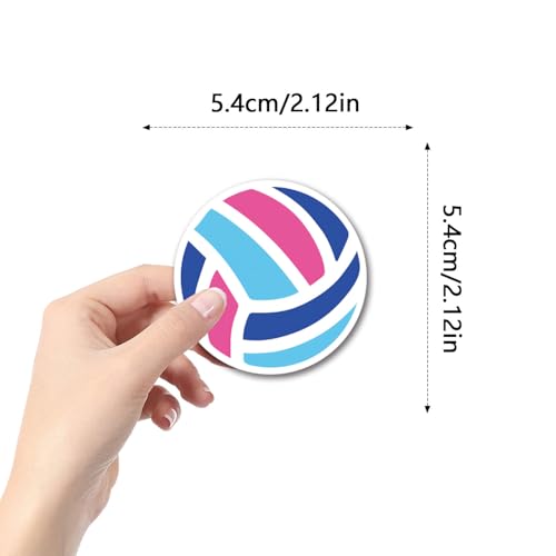 Volleybal Sticker Set, 100 stuks, Waterdichte Vinyl Stickers voor Auto, Motorfiets, Fiets, Skateboard, Snowboard, Bagage, Laptop, Koffer, Helm, Motorfiets, Motorfiets 5