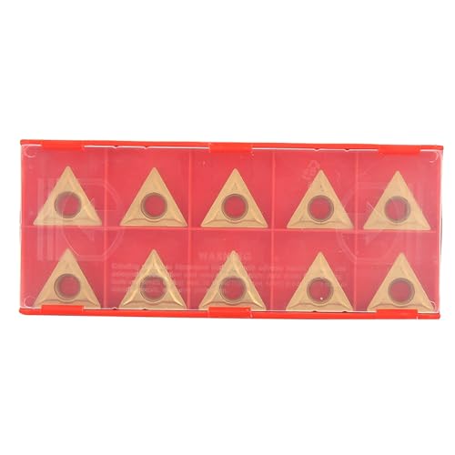 Driehoekige wolfraam stalen Carbide Blade Invoegen CNC Draaigereedschap Past voor Semi-finish en Raw machinaal bewerken 10Scs