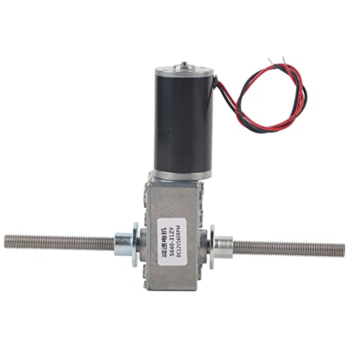 12V High Torque Motor Gear Motor, M8 Double Shaft 1280 Motor, Coaxiale tandwielmotor voor rechter- en linkeras met Flange (50 verhouding reductie) 5