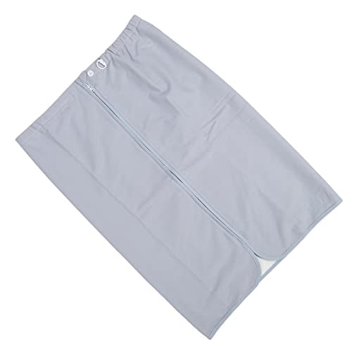 Draagbare incontinentie Beddengoed wasbaar, Herbruikbare katoenen luierrok Waterdichte incontinence matras Mats met rits voor volwassen ouderen (Dusty Blue)