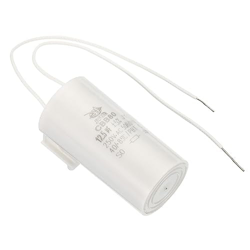 CBB60 condensatorfunctie, 12,5 UF, AC 450 V, 2 Wires, 50/60 Hz, cilinder 60 x 30 mm, voor waterpompen, wasmachines en motorstarter 3