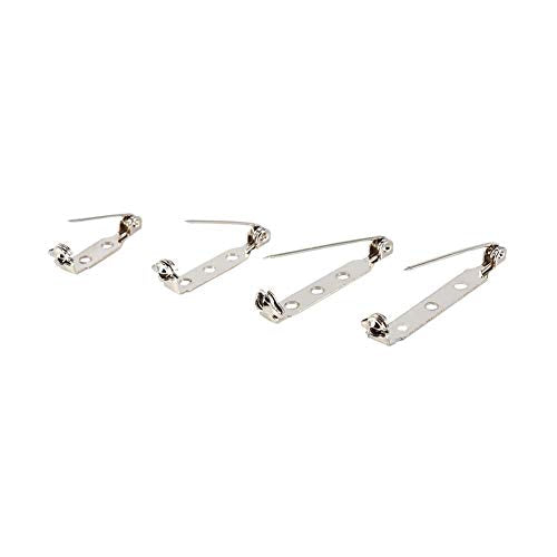 50 st. Bar Pins Brooch Lock, Pins Safety Pins Terug Veiligheid Vangst Rolling DIY Brooch (25mm) 4