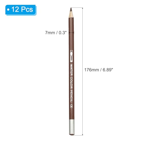 Waterverfpotlood, 12 stuks wateroplosbare potloden voor mengen, kleuren, schetsen, schilderen, koffie