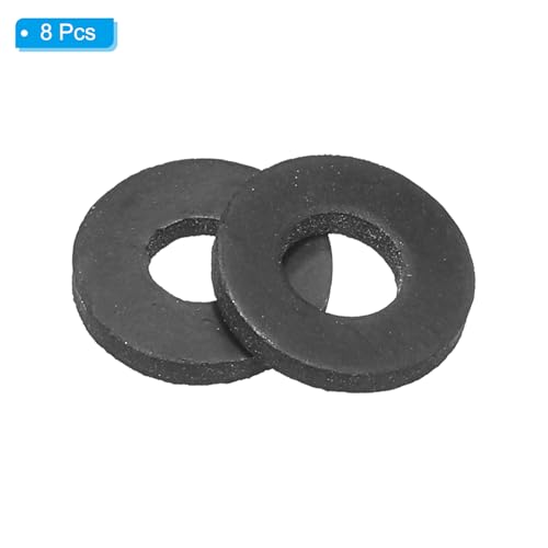 M5 Rubber Wasser Rubber Afdichting Ronde 8st 5mm ID 13mm OD 1,5mm dikke platte Wasserset Afdichting Rubber voor Tap Tube Bevestiging Schroef Zwart 3