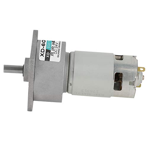 Motor, Walfront DC 12/24 V, 35 W, CW/CCW, Mini Gearbox, verstelbare snelheidsreductiemotor, (24 V, 100 rpm)