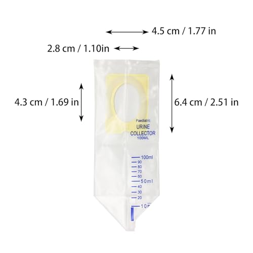 20 stuks 100ml Portable Urine Bag, Wegwerpbare urinezak 100ml, peuter urinezak 100ml, Geschikt voor kinderen Reizen en Outdoor Camping