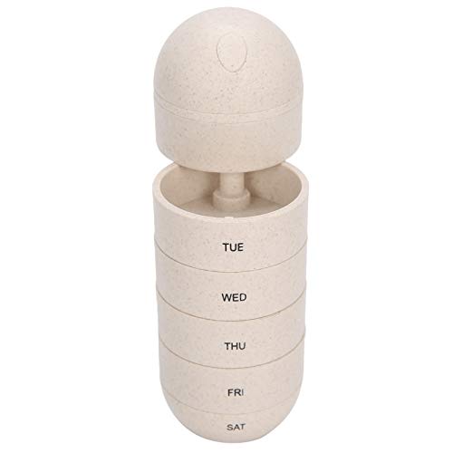 Wekelijkse pil Organisator, 7 dagen waterdicht Capsule Vorm Pill Box, Portable Travel Medicine Case voor Vitamine Visolie Supplementen en Medicatie 5