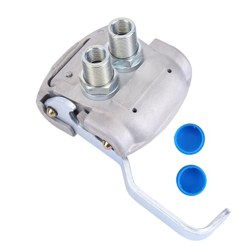 4528020090 4528020070 Koppelingskop, snelppeling, disselanhanger voor Duo Matic, snelkopping, koplingskop voor vluchtwagen, trekker, M16 x 1,5