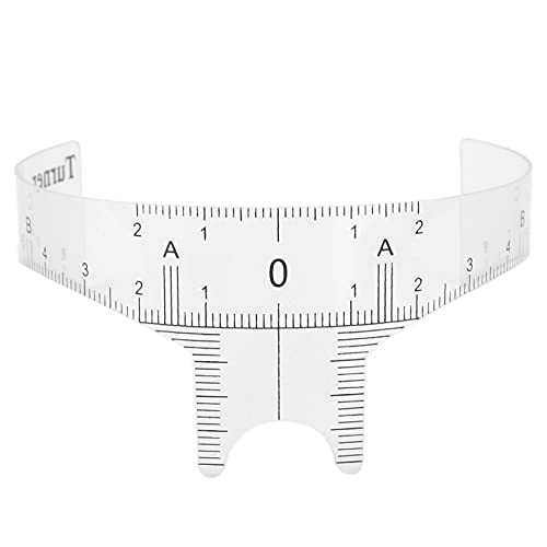 Eyebrow Liniaal, Professional Eyebrow Positioning Liniaal Microblading Eyebrow Shape Design Liniaal Meetinstrument(Nose Bridge Liniaal B)