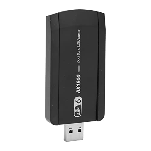 AX1800M WiFi 6 USB-adapter, met Dual Band 5G 2.4G 802.11ax 3.0 Draadloze netwerkkaart voor PC Desktop Laptop Ondersteuning 7 10 11WiFi USB3.0 2.4GHZ Tot 5.0GHZ AX1800Mbps