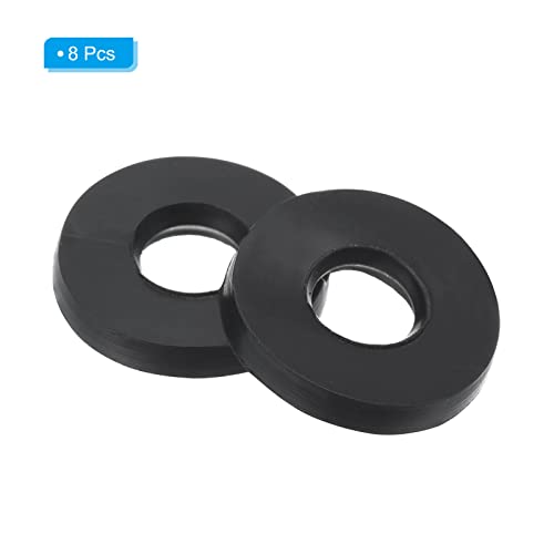 M4 Rubber Flat Washer 8 st 4mm ID 9mm AD Sealing Spacer Sealing Ring voor Waterpijp Waterslang Montage Bolts Zwart 3