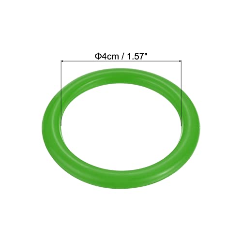 24st Carnaval Ring Gooi 4cm Plastic Bands voor Outdoor Party Favor Groen