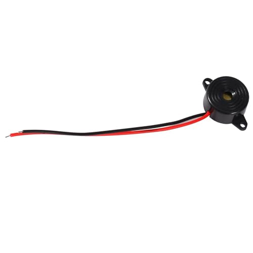 3 tot 24V Piezoelectronic Buzzer Black 23x12mm 100mm Kabellengte Multivibrator Impedantie Matcher voor computers, printers, alarmen 5