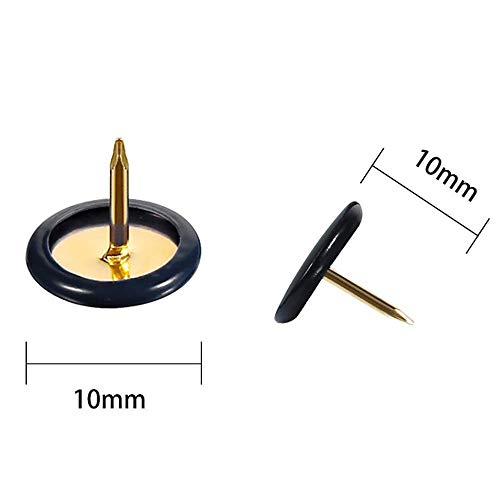 Push Pins tekening Pins Push Pins Kaart Tacks Tekenspelden, met Plastic hoofden en stalen stippen voor Cork Board Decoratieve kennisgeving Board Office Card 100 stuks (10x10mm)