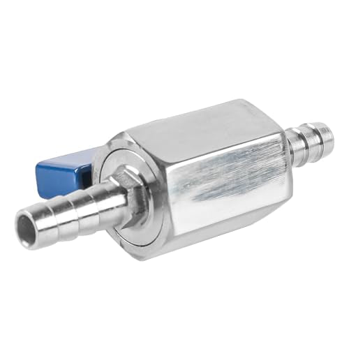 8mm kogelventiel met Barbed Wire, 304 Roestvrij staal Mini afsluitventiel voor water-, gas-, brandstof- en druppelirrigatiesystemen, duurzame stroomschakelaar 3