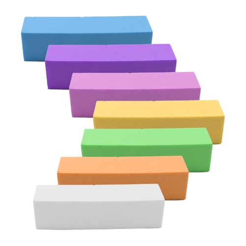 High Foam Tofu blok schuren Polijsten Bar Four Sided Nail Buffer Sponge Nail File voor het polijsten en vormen Manicure Pedicure