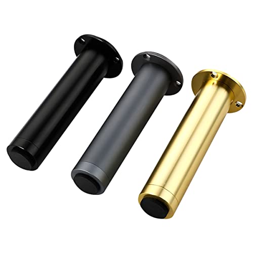 4 stuks zwart 120mm verstelbare benen, dikke meubels voeten, aluminium Legering zware benen, cabinet benen, voor badkamer cabinet voeten Sofa Voeten koffie tafel voeten (Verstelbare hoogte 0-25mm) 5