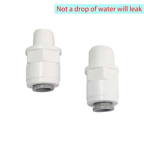 RO Water Filter Montage, 1/4" Mannelijke draad naar 1/4" Quick Connect Straight+1/8" Mannelijke draad naar 1/4" Quick Connect Straight, One Each 5