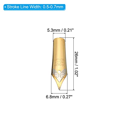 0,5-0,7mm Lijn Breedte Fontein Pen Spring Vervanging 10 Pack 304 Roestvrij stalen inkt druppels Kalligrafie Pen voor het tekenen van 2 kleuren