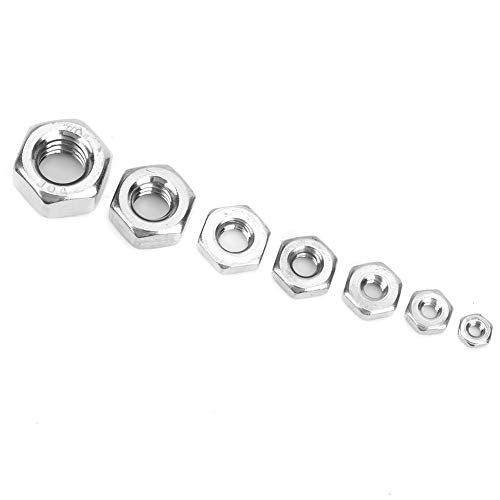 Hex Noten, Hardware Noten Grof draad Amerikaans systeem 360 stuks Roestvrij staal Hex Noten UNC Noten bevestigingsmiddelen 4