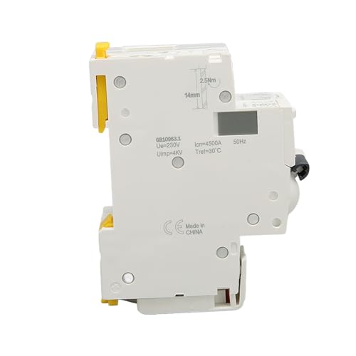 AC 230V Residual Circuit Breaker 6A-32A 1P N Leakage Protector Overload Protection Air Switch voor Home Lighting Distribution Lines Solar PV System (20A) 4