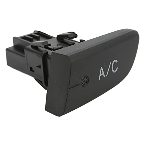 Airconditioning AC Switch, Push Switch Airconditioning, Black ABS Push Knop voor Klimaatcontrole met Cap 6554KX Vervanging voor C1 2005-2014