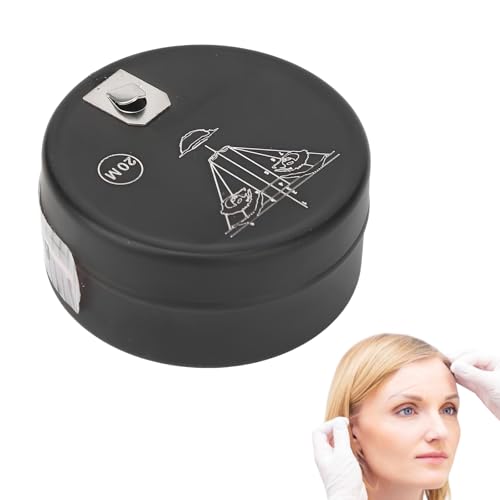 65.6 Voeten Pre-Inked Eyebrow Mapping Wire, Microblader Tag Cord, Make-up Microblader Tag Wire, Professional for Beauty Salon (White)