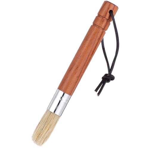 Natuurlijke Bristle Coffee Grinder Reiniging borstel met houten handvat, Espresso machine borstel Cleaner Tool voor Barista Startpagina Keuken Accessoires met hanglus