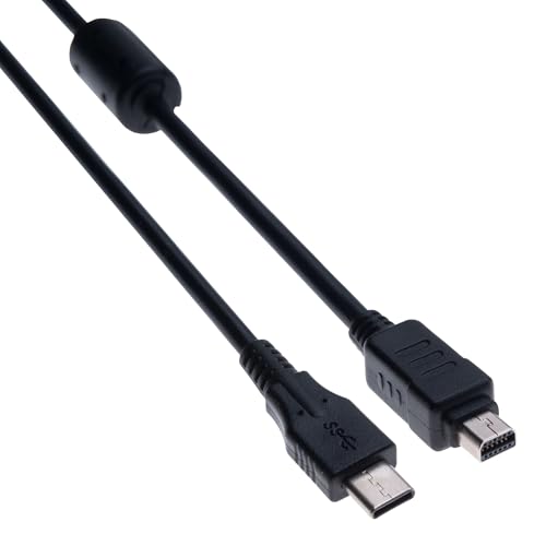 USB C naar Olympus camera gegevensskabel - sync-kabel voor foto- en video-overdracht, compatibel met Olympus Tough TG, SZ Super Zoom, SP Ultra Zoom, XZ, FE, Evolt, Pen, Mju, Stylus
