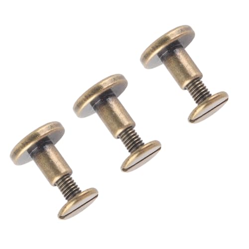 20 st. Metalen Rivet Flat Head Koper Messing Schroeven Noten Nagels Lederen Cap Accessoires voor Jassen Caps Tassen Decoratie (8mm) 4