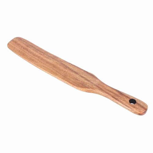 Spatula, houten kookgerei Houten lepels voor koken met teakhout Materiaal 10 X 1,5 inch voor huishoudelijke keukengerei 5