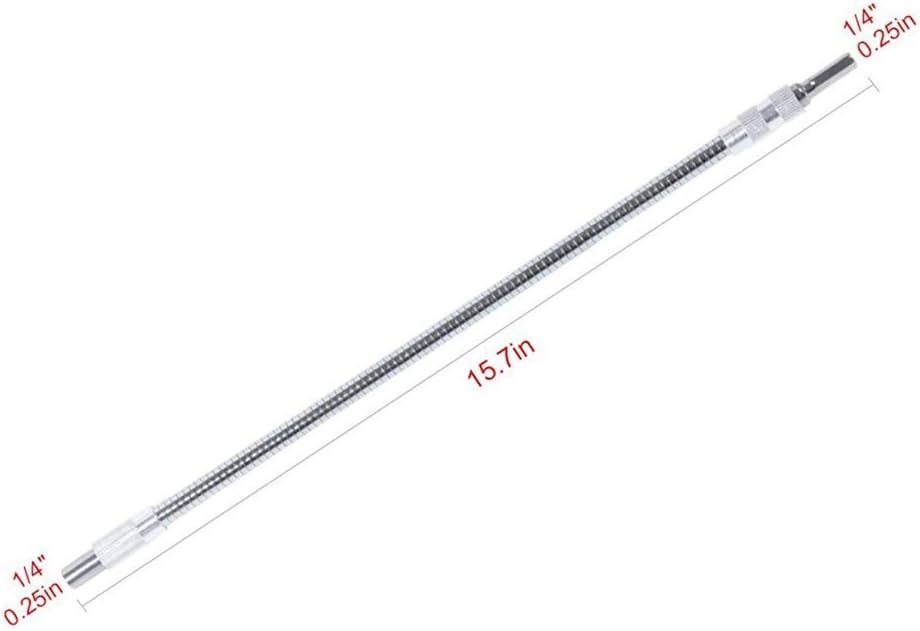 1pc 1/4 Arbre de Forage Magnetique Extension Arbre de Forage Flexibele Lien Pour Tournevis Électronique(400mm) 4