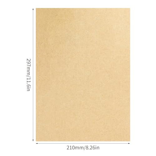50 vellen Kraftpapier A4, 150g Kartonpapier, natuurlijk, gerecycled Kraftpapier, blanco ansichtkaarten, Kraftpapier voor uitnodigingen, verjaardagskaarten, Graffiti-geschenken, papier