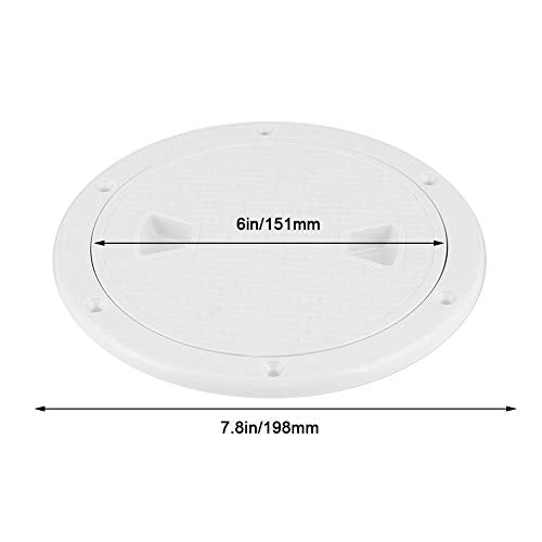 Cover Plate Hatch Cover 6in ABS Cover Plate Wit Ronde Resistant Boot Inspectie Hatch Cover Marine Parts 5