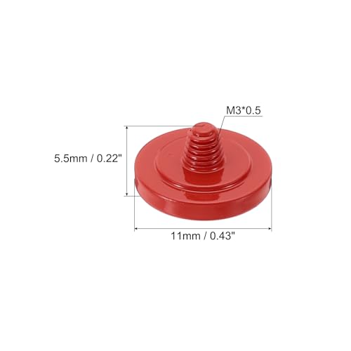 Camera Shutter Knop, 5 Pack Soft Shutter Release Knop, Pure Koperen Camera Knop, Concave Geschikt voor DSLR/SLR Camera, Rood